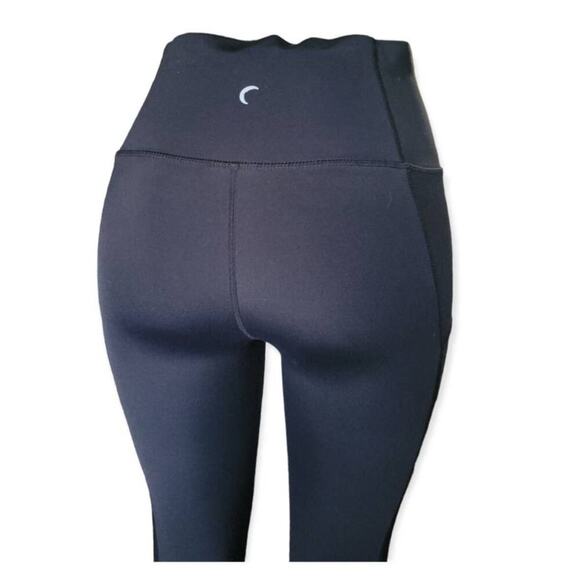 ZYIA Women's Leggings Size Medium Black Mesh Detail - Picture 8 of 11